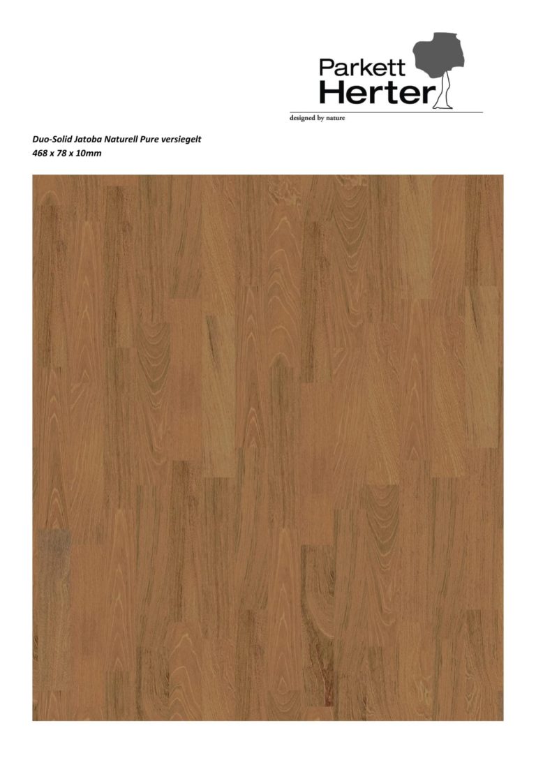 Parkett Duo Solid, Jatoba Naturell Pure, versiegelt